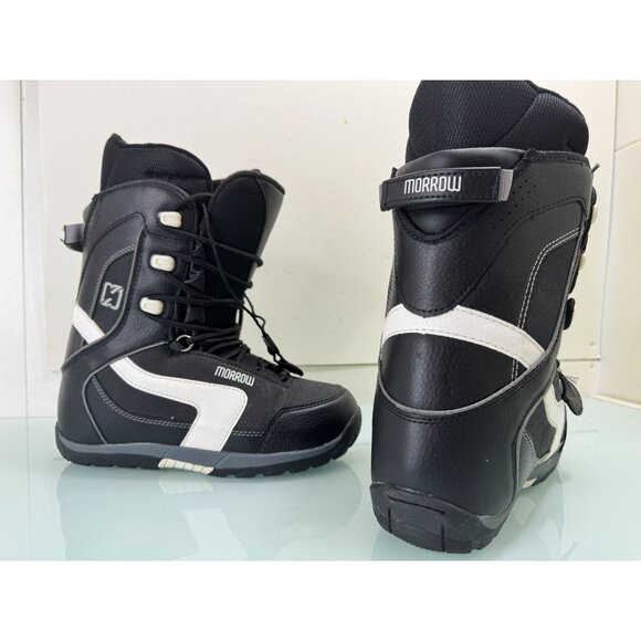 Morrow Snowboard Rail Boots Mens Size US 7 Black Lace Up Winter Sports - Picture 1 of 8